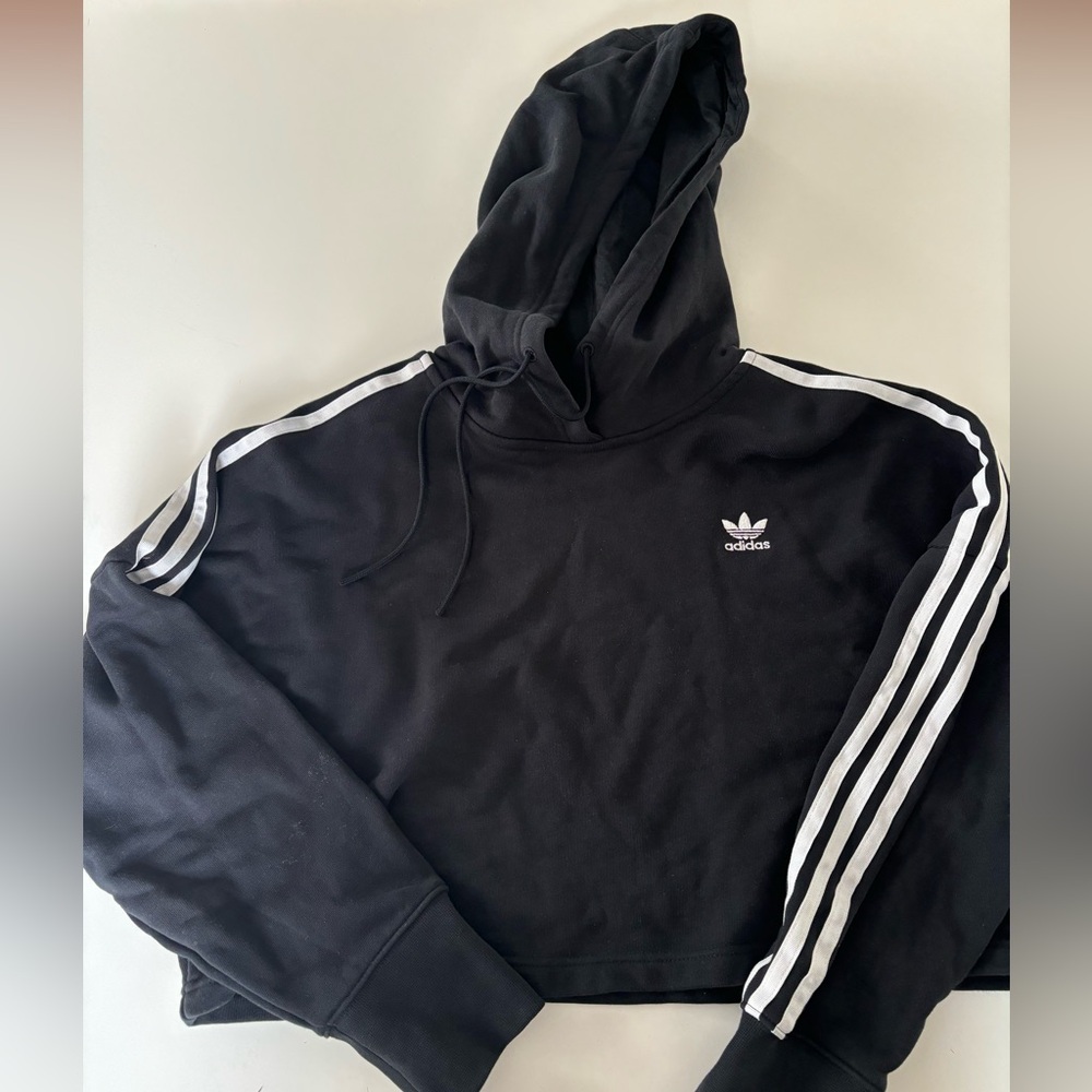 Adidas crop top hoodie